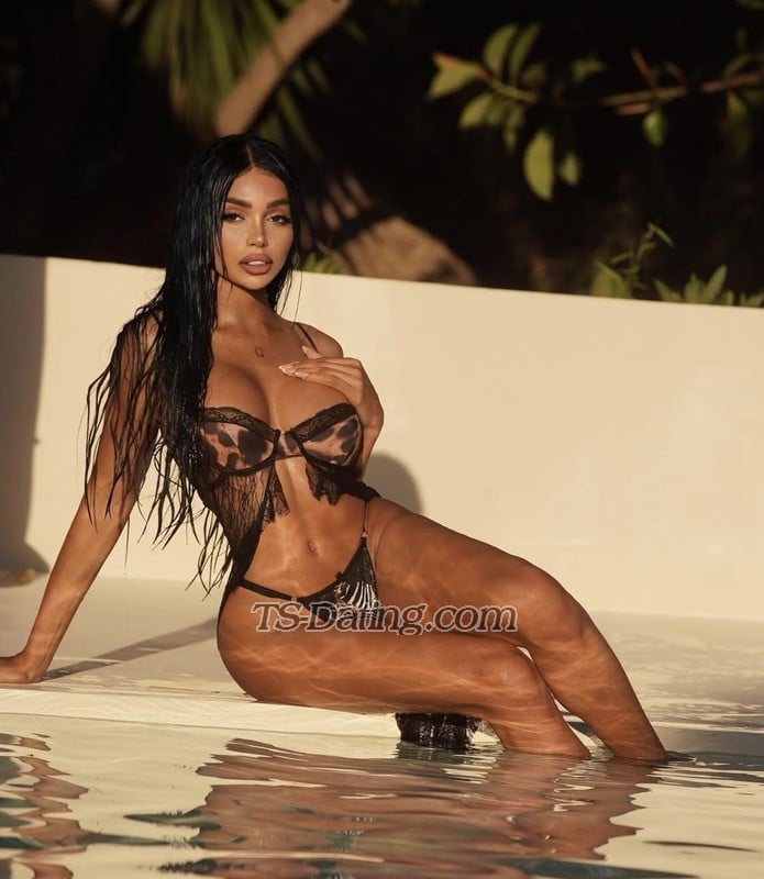 shemale model Melisa in Ibiza