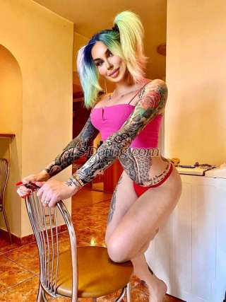 Transgender model Thorry in Bucharest