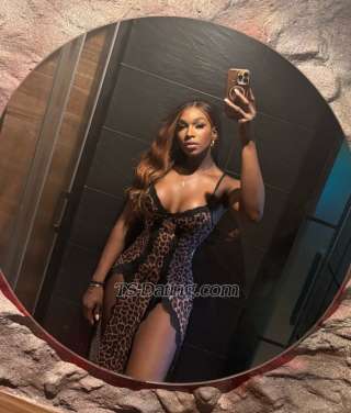 Transgender model Kimora in Madrid