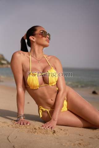 Transgender model Kim in Marbella