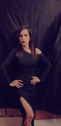 Transgender model Lorina Babes in Delhi