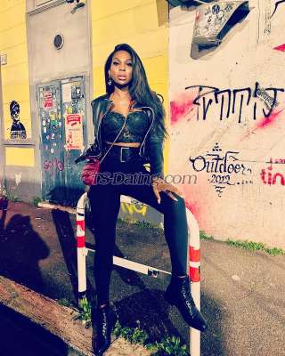 Transgender model Thais Gamma in rome