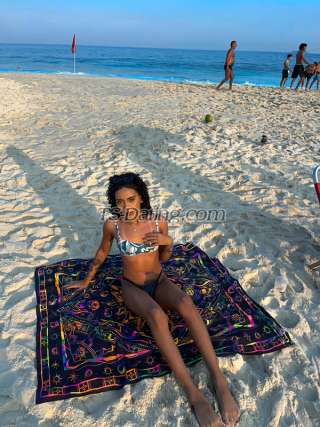 Transgender model Kauani Ribeiro in Rio de Janeiro