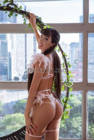 Transgender model Perola Martinez in Naples